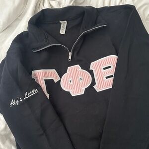 gamma phi beta quarter zip